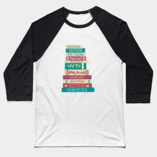 I Love books - book, books FICTION,NOVEL,math Baseball T-Shirt